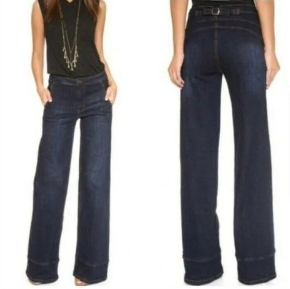 Free Peopleβ Bewick Flare Legs Jeans Size 26 - Picture 16 of 16